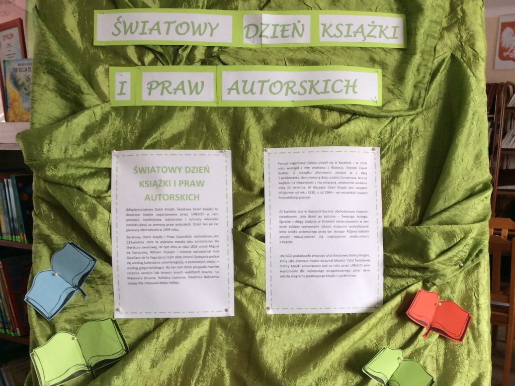 ŚWIATOWY DZIEŃ KSIĄŻKI I PRAW AUTORSKICH